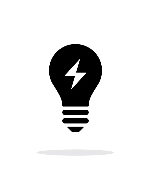 Icono de luz eléctrica sobre fondo blanco . — Vector de stock