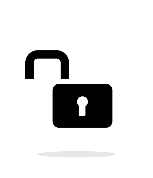 Padlock open icon on white background. — Stock Vector