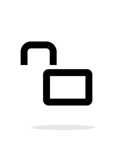 Open padlock icon on white background. — Stock Vector