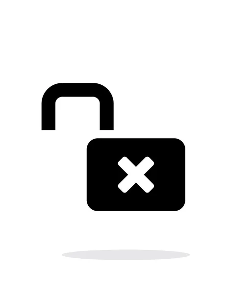 Lock is open icon on white background. — Stock Vector