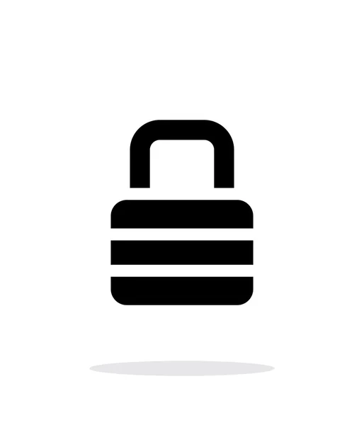 Padlock icon on white background. — Stock Vector