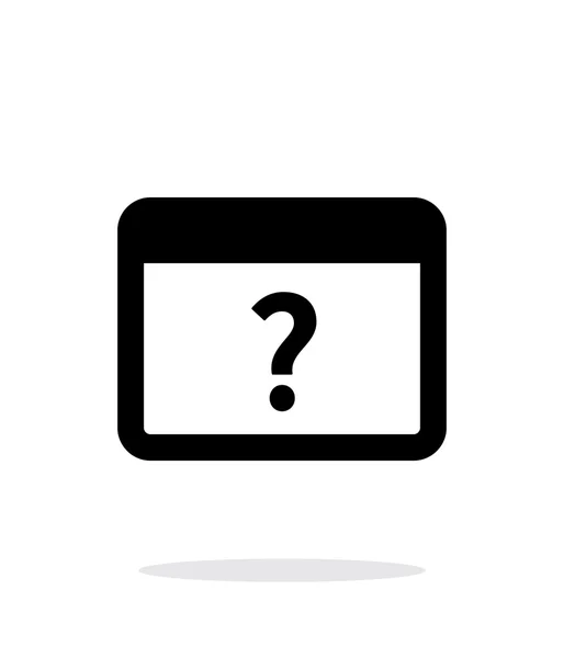 FAQ icône de l'application sur fond blanc . — Image vectorielle