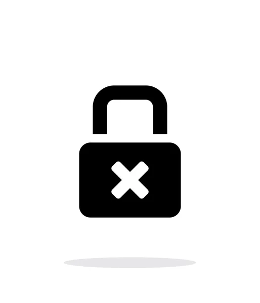 Lock is close icon on white background. — Stock Vector