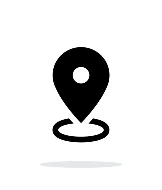 Harita alanı simgesi beyaz arka plan üzerinde.