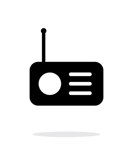 Icono de radio sobre fondo blanco. — Archivo Imágenes Vectoriales
