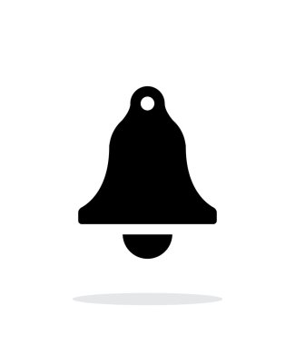 Beyaz Arkaplanda Basit Çan Simgesi.