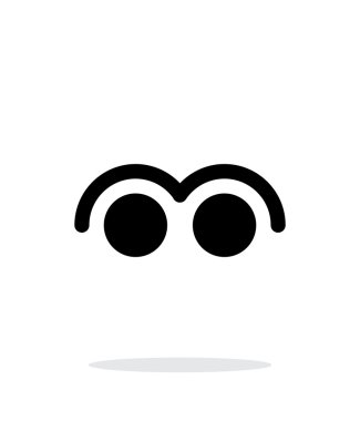 iki parmak dokunun jest soyut simgesi.