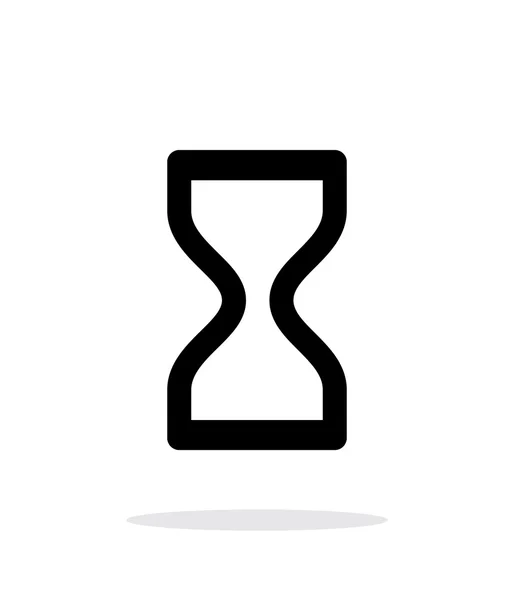 Icono de reloj de arena sobre fondo blanco. — Vector de stock