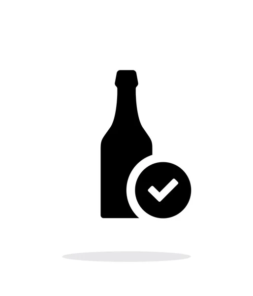 Bottles of beer simple icon on white background. — Stock Vector