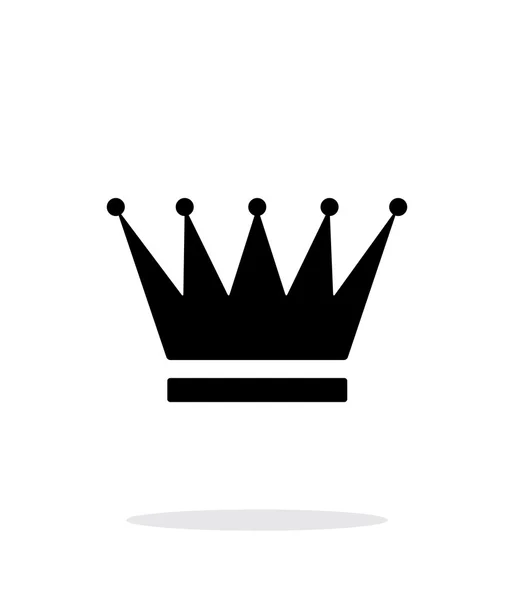 Kroon pictogram op witte achtergrond. — Stockvector