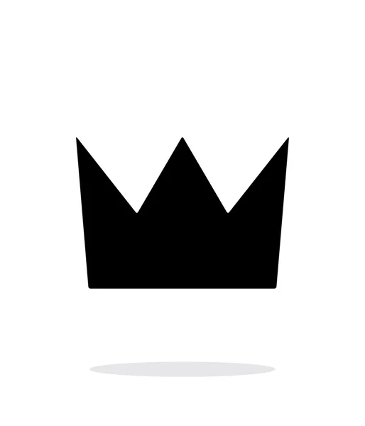 Krone König Symbol auf weißem Hintergrund. — Stockvektor