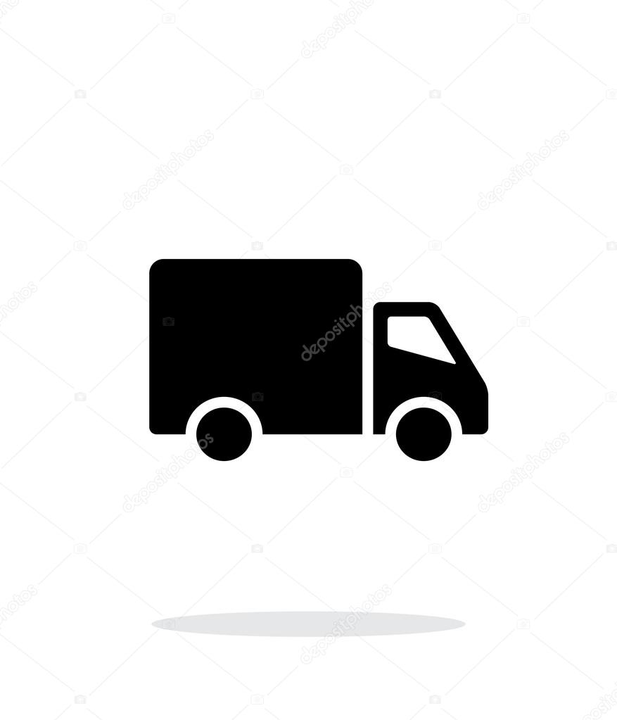Delivery Truck icon on white background.