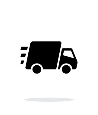 Fast delivery Truck icon on white background. clipart