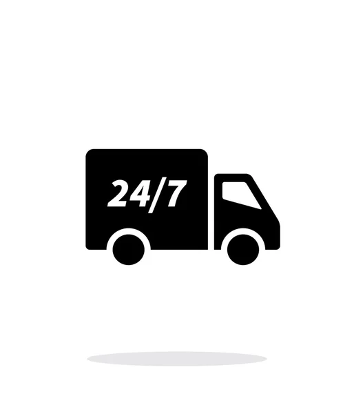 Service de livraison sept jours par semaine icône sur fond blanc . — Image vectorielle
