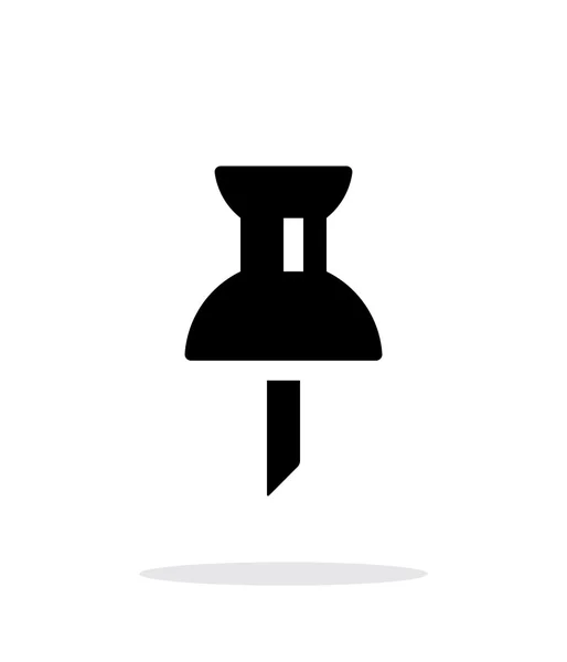 Toewijzing push pin pictogram op witte achtergrond. — Stockvector