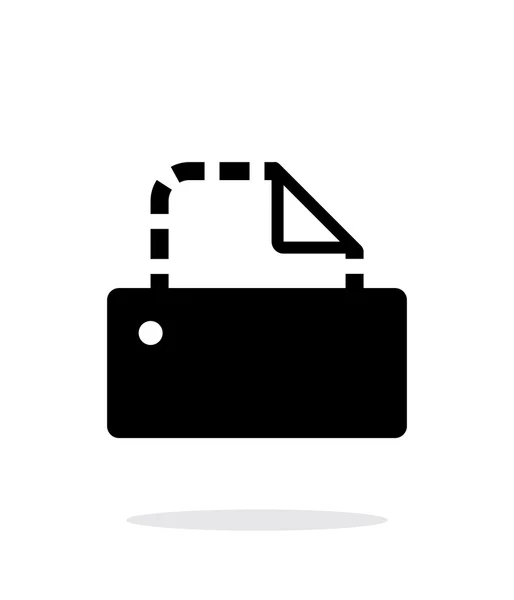 Printer icon on white background. — Stock Vector