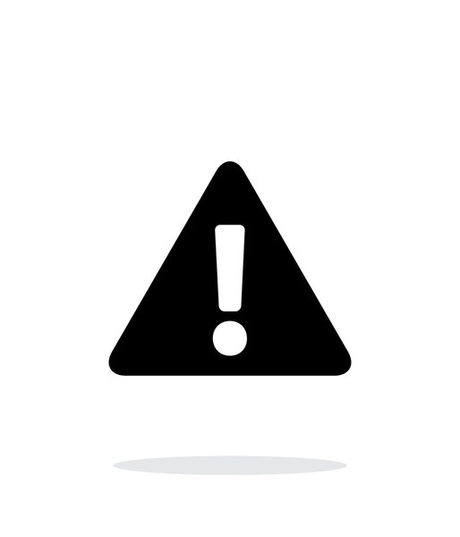 Значок предупреждения безопасности на белом фоне
.