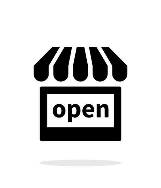 Laden öffnen Symbol auf weißem Hintergrund. — Stockvektor