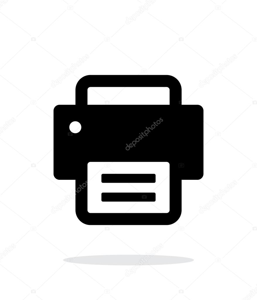 Printer icon on white background.