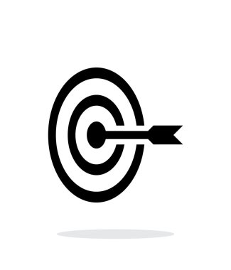 Target icon on white background. clipart