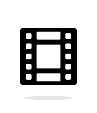 Beyaz arka plan üzerinde video simgesi.
