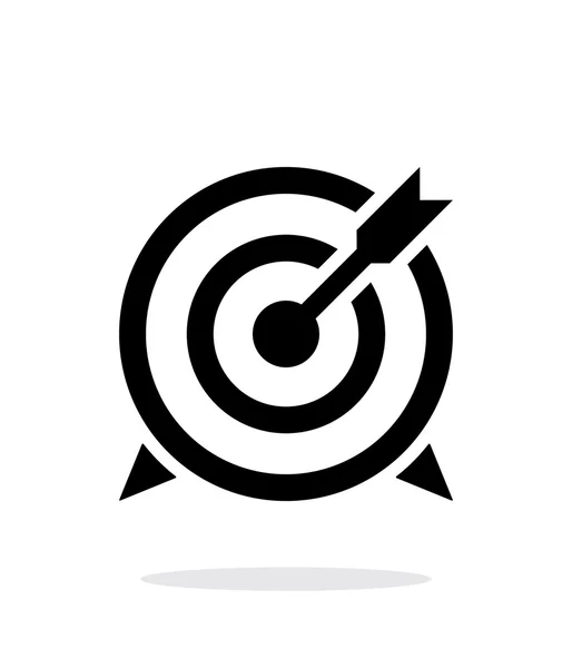 Objetivo con icono de flecha sobre fondo blanco . — Vector de stock