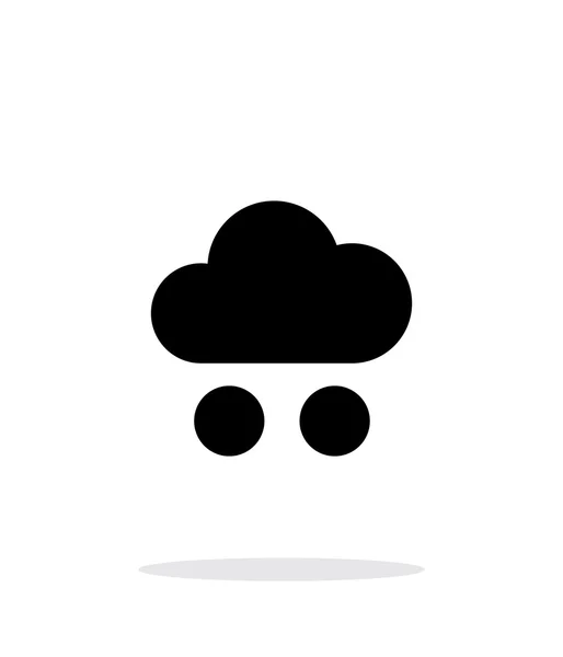 Hagelwetter-Symbol auf weißem Hintergrund. — Stockvektor
