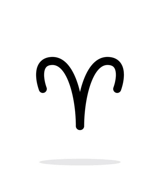 Icono del zodíaco de Aries sobre fondo blanco . — Vector de stock