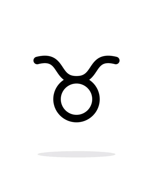 Taurus zodiac pictogram op witte achtergrond. — Stockvector