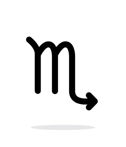 Skorpionen zodiac symbol på vit bakgrund. — Stock vektor