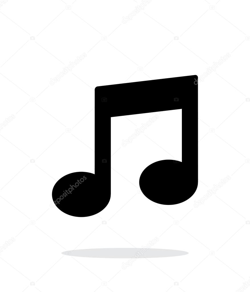 흰색 바탕에 음표 아이콘. 스톡 벡터 - ©tkacchuk 60082811, image size:877x1023