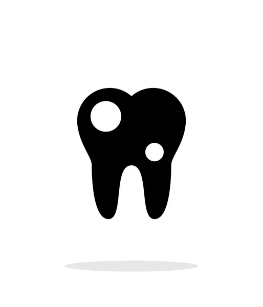 Tooth met cariës pictogram. — Stockvector