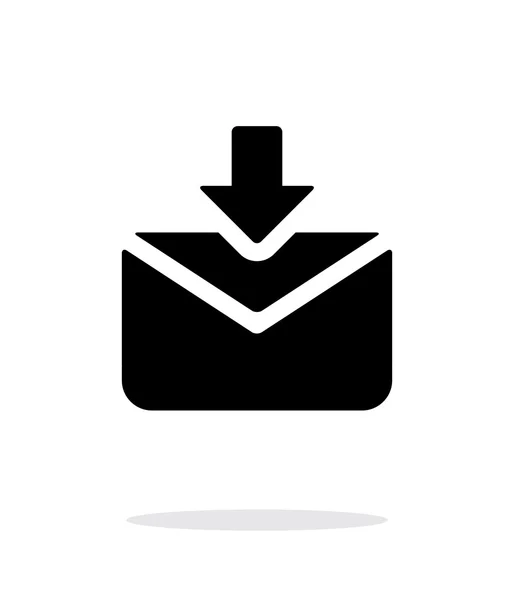 Icono de correos entrantes sobre fondo blanco . — Vector de stock