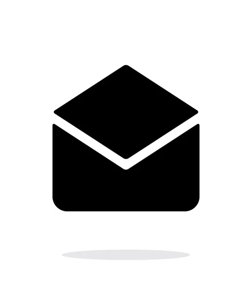 Icono de correo abierto sobre fondo blanco . — Vector de stock