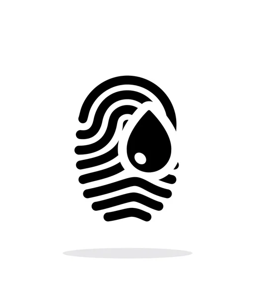 Damage fingerprint icon on white background. — Stock Vector
