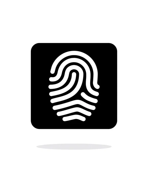 Fingerprint and thumbprint icon on white background. — Stock Vector