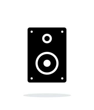 Beyaz arka plan ses hoparlör simgesini.