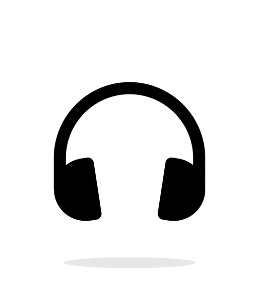 DJ sluchátka ikona na bílém pozadí. — Stockový vektor