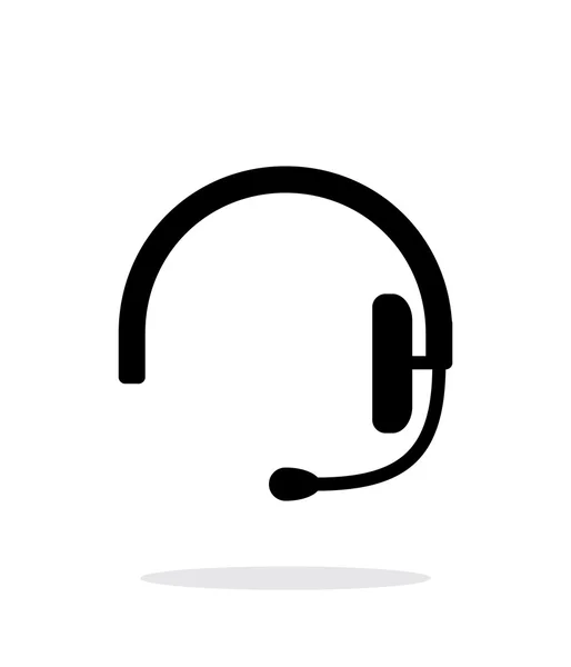 Icono de auriculares sobre fondo blanco . — Vector de stock