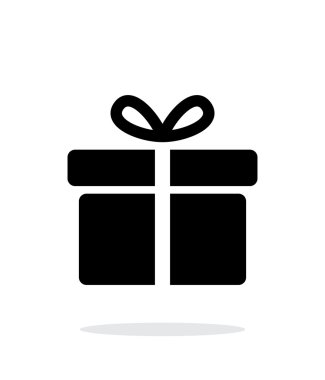 Beyaz arka plan büyük hediye kutusu simgeleri. Vektör çizim.