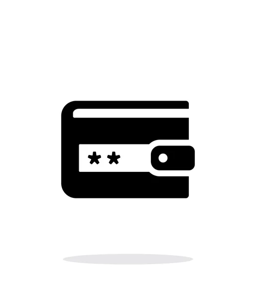 Icône de protection portefeuille sur fond blanc . — Image vectorielle