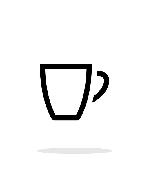 Icono de taza de café vacía sobre fondo blanco . — Archivo Imágenes Vectoriales