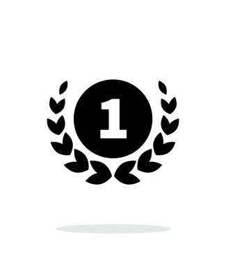 İlk madalya simgesi beyaz zemin üzerine yerleştirin.