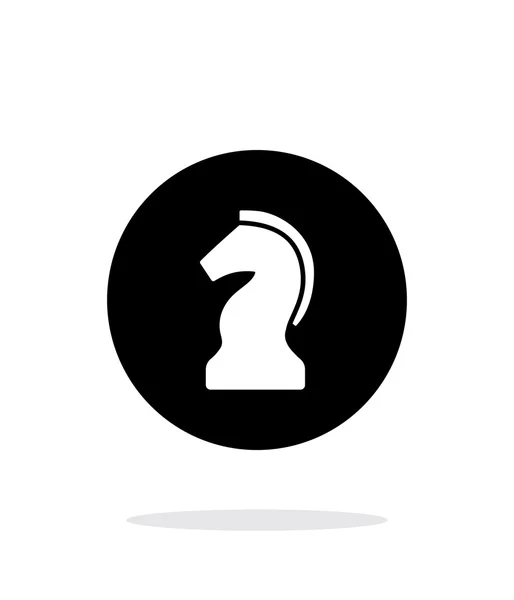 Cavaleiro de xadrez ícone simples no fundo branco . — Vetor de Stock