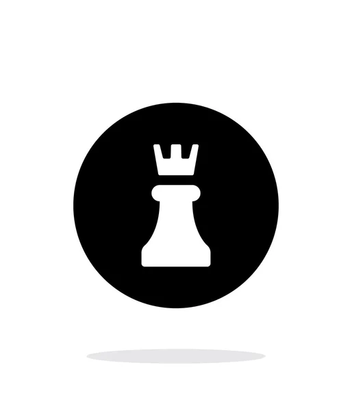 Šachy věž jednoduchý ikona na bílém pozadí. — Stockový vektor