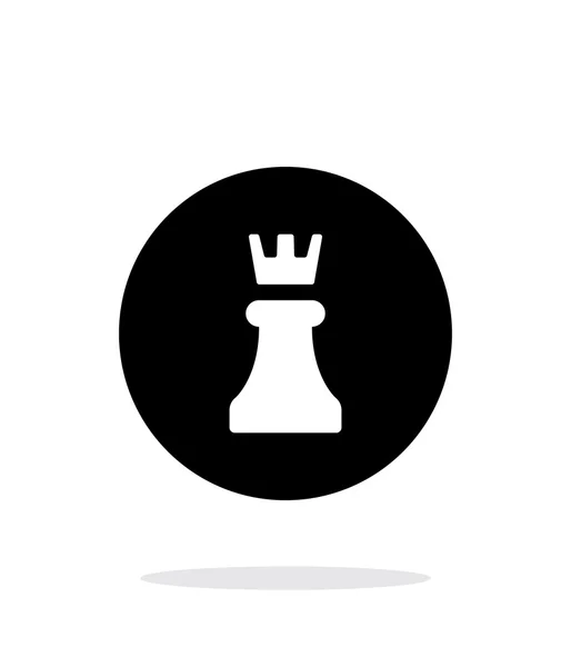 Chess Rook icône simple sur fond blanc . — Image vectorielle