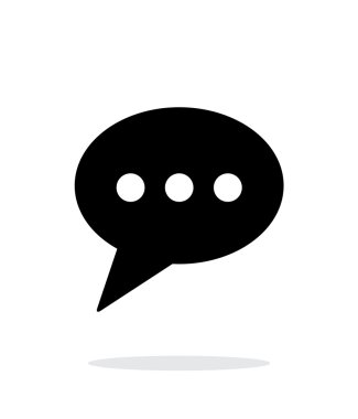 Telefon iletisi simgesi beyaz arka plan üzerinde.