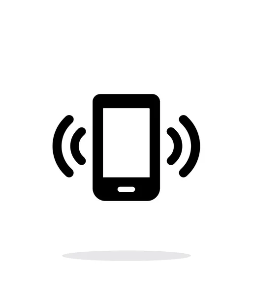 Mobiele telefoon belpictogram op witte achtergrond. — Stockvector