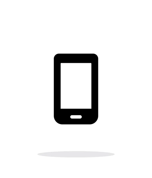 Icona del telefono cellulare su sfondo bianco. — Vettoriale Stock