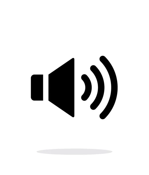 Max volume. Luidsprekerpictogram op witte achtergrond. — Stockvector